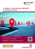 IMedia-Plakat mit PL-Logo, iMedia-Logo, Bild Straße mit Standortmarkieren