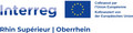 Logo mit Flagge EU, blau mit Sternen im Kreis, Schrift Interreg Oberrhein und kofinanziert der EU jeweils auf deutsch und französisch