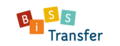 Schriftzug BiSS Transfer, bunte Quadrate